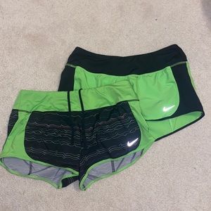 green nike short set